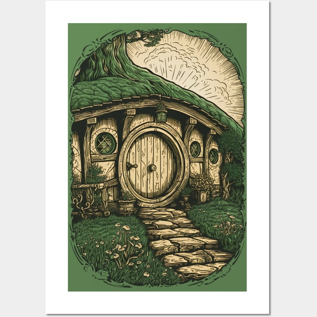 Bag End - Hobbiton - The Shire Wall Art by DesignedbyWizards